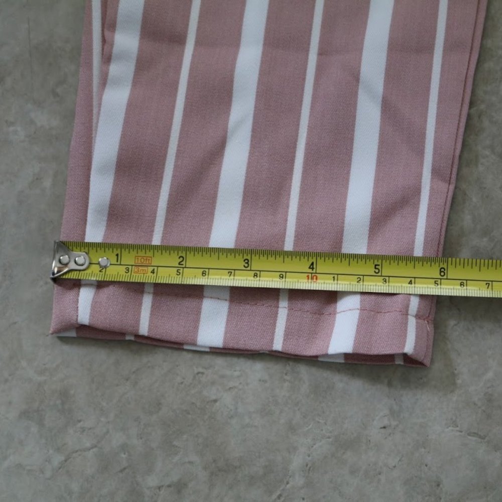 Impressions 'One And Only' Stripe Paperbag Ankle Pants NWOT! - Size S - Picture 14 of 16